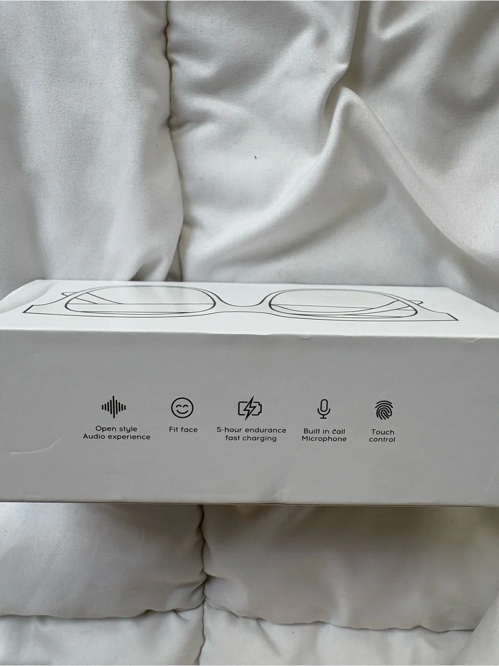 Smart Glasses - with White Box including manual and charger